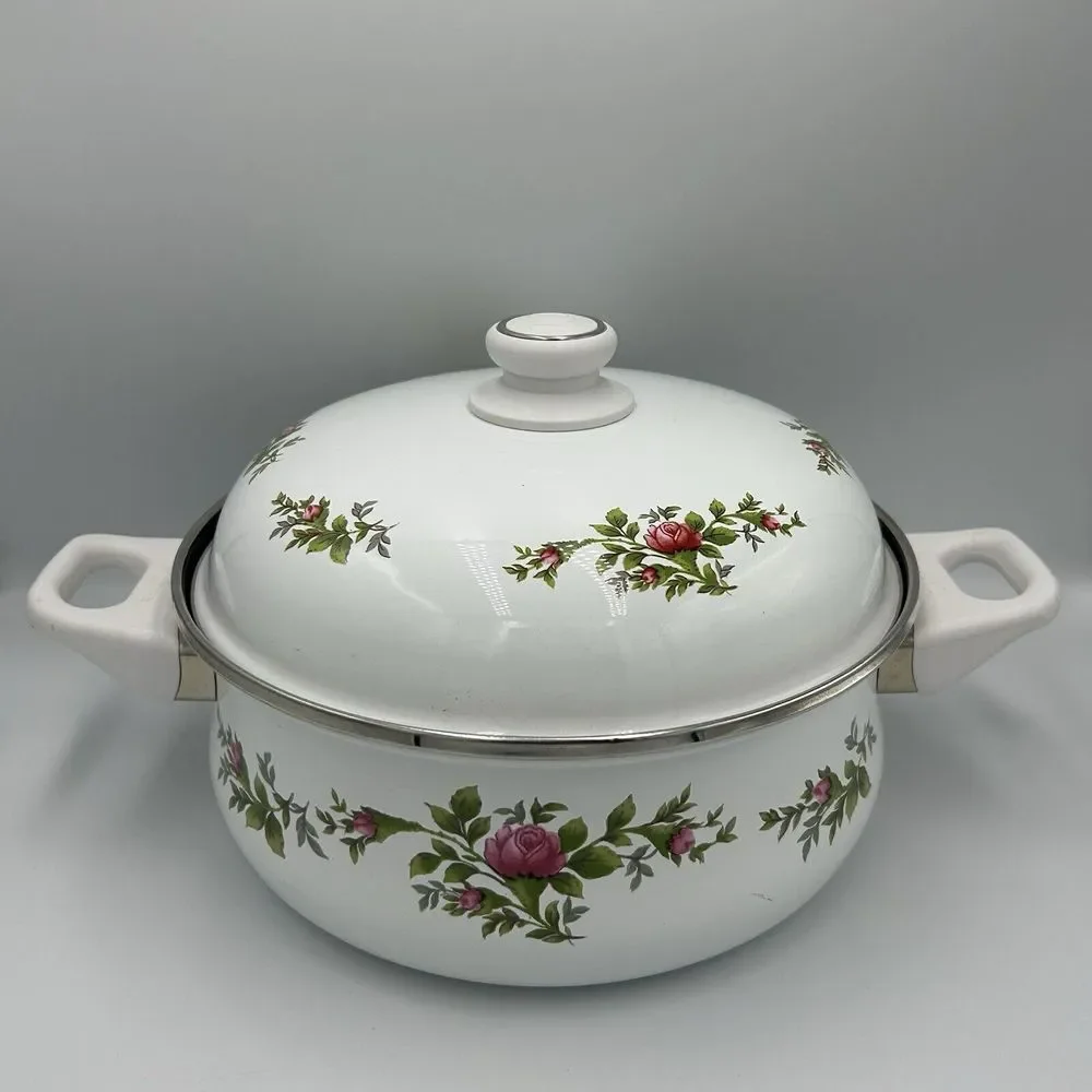 Johann Haviland‎ Floral Ceramic Cookware Pot